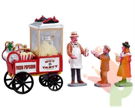 VENDITORE DI POPCORN PER VILLAGGIO NATALIZIO H.8,8 CM