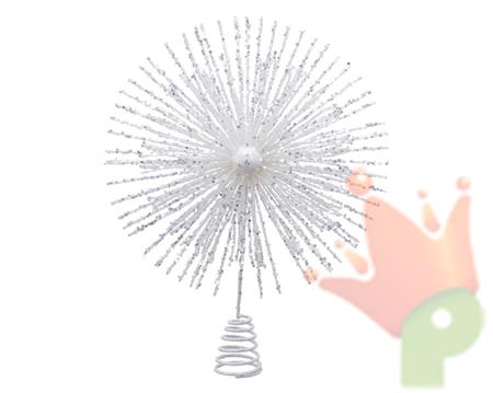 PUNTALE PER ALBERO 28,5X37,5CM BIANCO