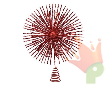 PUNTALE PER ALBERO 28,5X37,5CM ROSSO