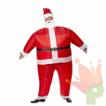 COSTUME GONFIABILE BABBO NATALE TAGLIA UNICA