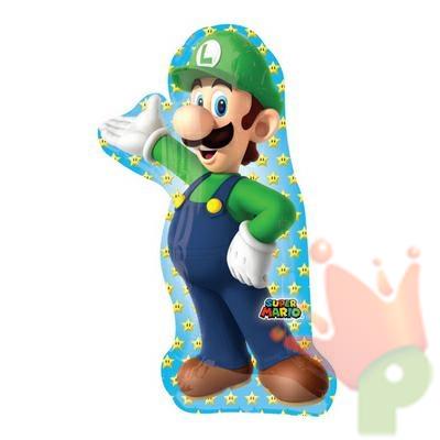 PALLONCINO SUPERSHAPE LUIGI SUPER MARIO BROS 50X96 CM