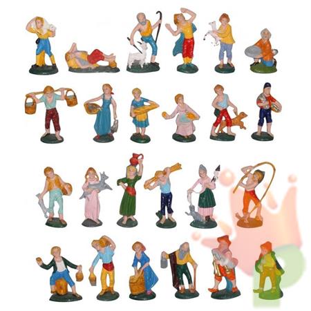 SET PASTORI PRESEPE 7 CM 24 PZ