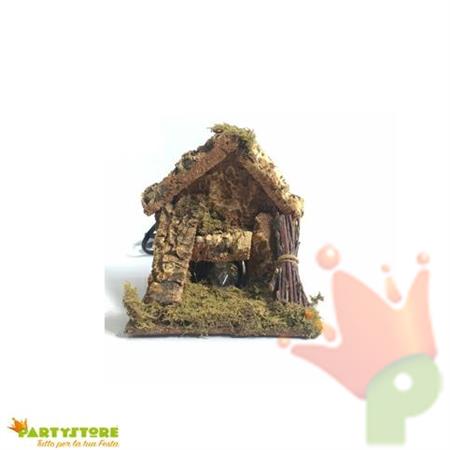 FUOCO FUNZIONANTE A FORMA DI CASETTA 12X12X12 CM