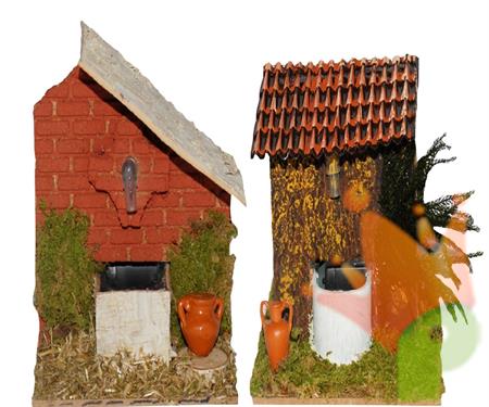FONTANE FUNZIONANTE 13X13X15CM 2 ASSORTITI