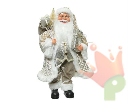 BABBO NATALE 30X20X60CM ARGENTO