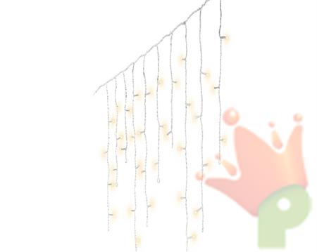 TENDA DI LUCI 250 LED 7,35 MT BIANCO CALDO