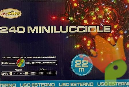 LUCI DI NATALE 240 MINILUCCIOLE MULTICOLOR