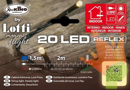 LUCI DI NATALE 20 LED BIANCO CALDO
