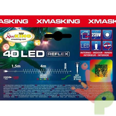 LUCI DI NATALE 40 LED MULTICOLOR