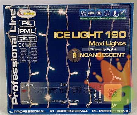 TENDA MAXILUCI 190 ICE LIGHT LUCE CALDA CAVI/B 5x0,50M EST.IP44