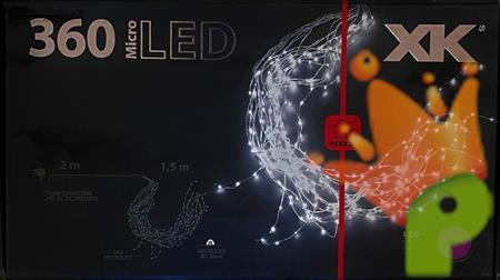 LUCI DI NATALE A FASCIO 360 MICROLED VIOLA