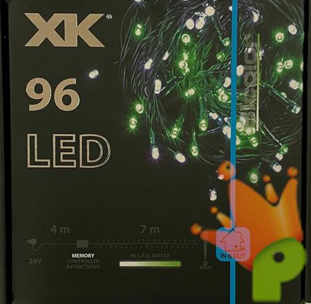 LUCI DI NATALE 96 LED VERDE E BIANCO