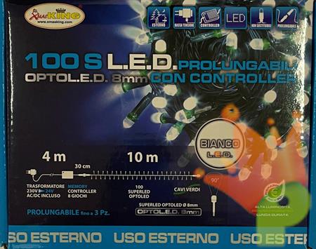 LUCI DI NATALE 100 OPTOLED BIANCO FREDDO