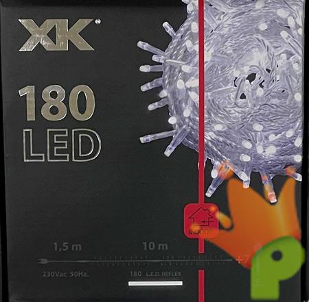 LUCI DI NATALE XK 180 LED BIANCO FREDDO