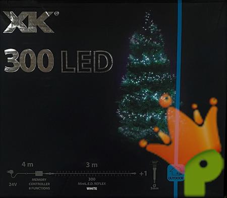 LUCI DI NATALE 300 LED BIANCO FREDDO