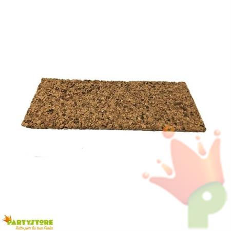 TAVOLETTA SUGHERO DI GRANA GROSSA PER PRESEPE 33X12,5X1 CM