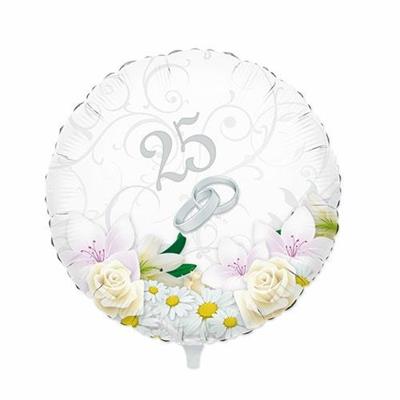 PALLONCINO MYLAR 18INCH 25° ANNIVERSARIO