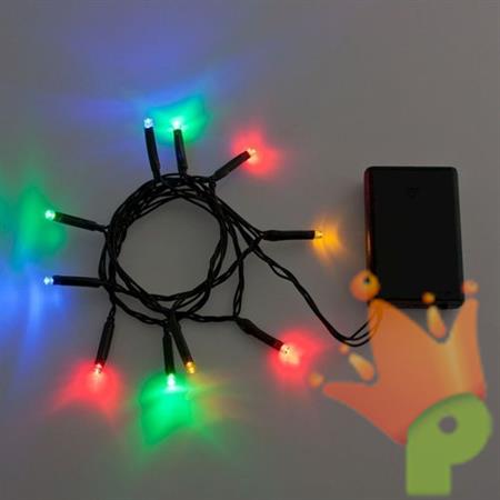 LUCI DI NATALE A BATTERIA 10 LED MULTICOLOR