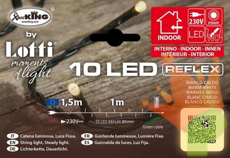 LUCI DI NATALE 10 LED BIANCO CALDO