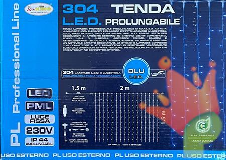 TENDA 304 MAXILED BLU LUCE/F CAVI/B 2X1,5M USO/EST.IP44 PL