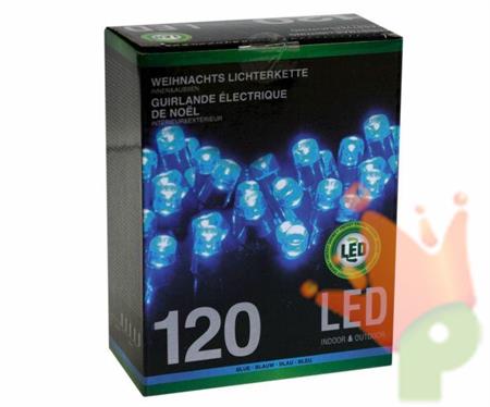 LUCI DI NATALE 120 LED BLU LUCE FISSA
