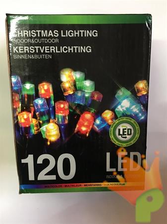 LUCI DI NATALE 120 LED MULTICOLOR LUCE FISSA