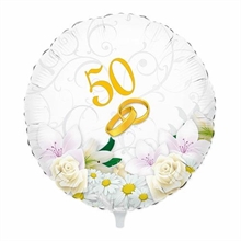 PALLONCINO MYLAR 18INCH 50° ANNIVERSARIO