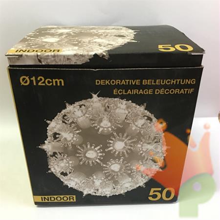 SFERA DIA.12CM.50 LUCI BIANCHE