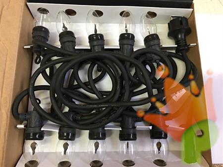 LUCI DI NATALE A FIAMMA BIANCO CALDO 10pz