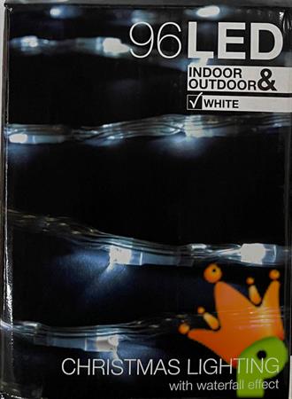 LUCI DI NATALE 96 LED BIANCO FREDDO