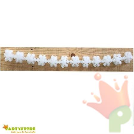 FESTONE FIOCCHI DI NEVE BIANCO 190CM