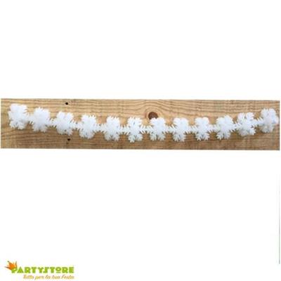 FESTONE FIOCCHI DI NEVE BIANCO 190CM
