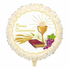 PALLONCINO MYLAR 18INCH 45 CM LA MIA COMUNIONE