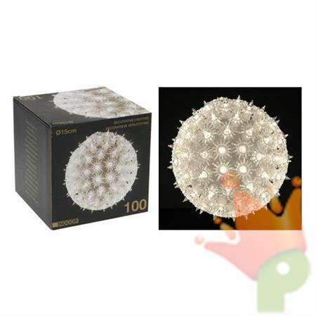 SFERA DIA.15CM.100LUCI BIANCHE
