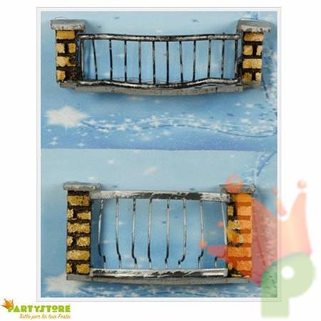 RINGHIERA IN FERRO PER BALCONE CON PARETE 11X3X5,5CM 2MOD