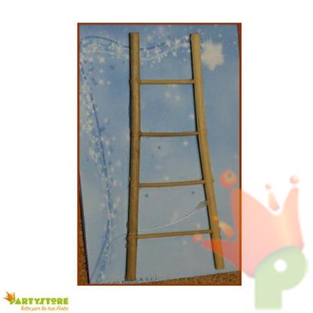 SCALA IN LEGNO 15X5 CM DECORAZIONI PRESEPE
