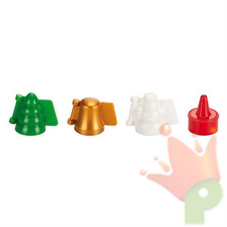 STAMPO TRID. PER DOLCI 4 FORME NATALIZIE DELICIA