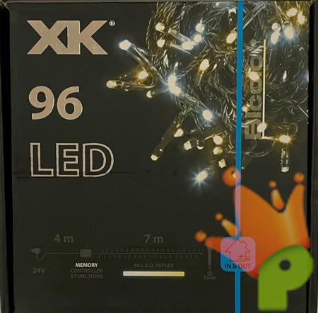 LUCI DI NATALE 96 LED BICOLORE BIANCO CALDO E BIANCO FREDDO