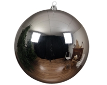 PALLINA DI NATALE ARGENTO 20 CM