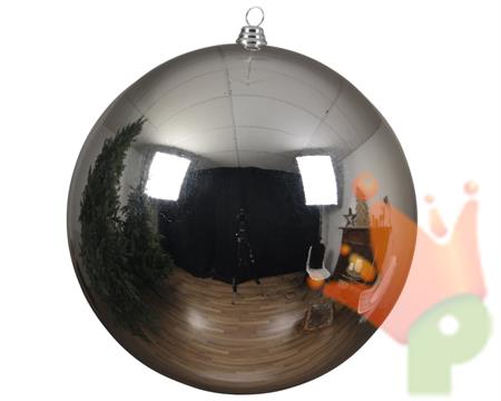 PALLINA DI NATALE ARGENTO 25 CM