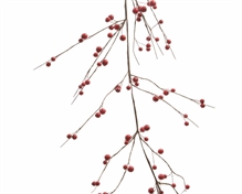 GHIRLANDA C/BACCHE ROSSO 110CM