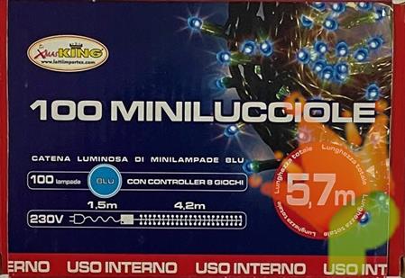 LUCI DI NATALE 100 MINILUCCIOLE BLU