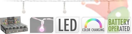 LUCI DI NATALE A BATTERIA 10 LED MULTICOLOR