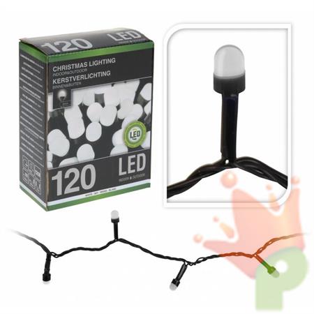 LUCI DI NATALE 120 LED 8mm BIANCO FREDDO