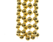 GHIRLANDA CATENA DI PERLE ORO METAL 270CM