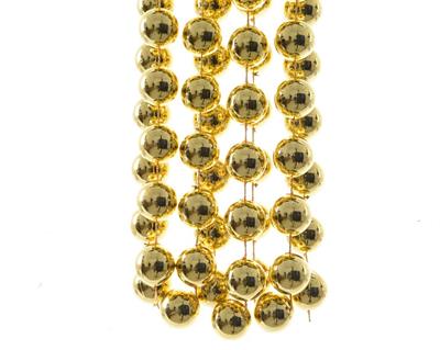 GHIRLANDA CATENA DI PERLE ORO METAL 270CM