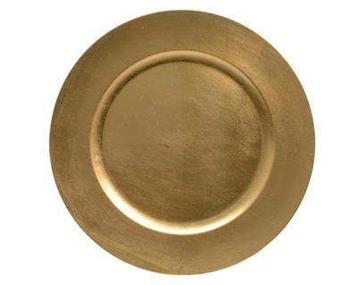 PIATTO IN PVC ORO 33 CM