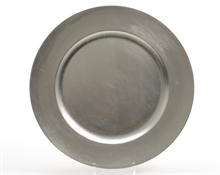 PIATTO IN PVC ARGENTO 33 CM