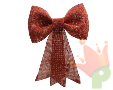 FIOCCO PER ALBERO DA APPENDERE 2,5X12X14CM ROSSO
