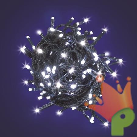 LUCI DI NATALE A BATTERIA 96 LED BIANCO FREDDO